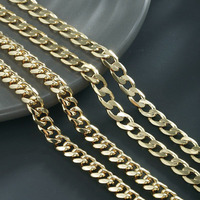 XP Jewelry --( 50 60 cm x 6 mm) 14 k Light Gold Plated Figaro Chain Necklaces for Men Women Fashion Jewelry Street