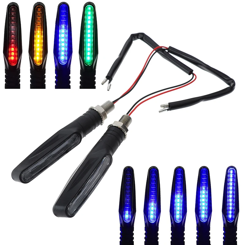 Clignotant LED pour moto, clignotant à eau courante, indicateur clignotant, E24, 12V