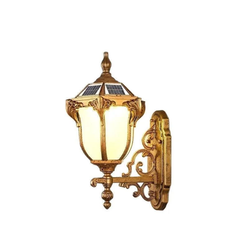 

Наружный настенный светильник, европейский солнечный уличный дверной светильник, вилла, двор, терраса, столб, водонепроницаемое подключение, настенный подвесной светильник