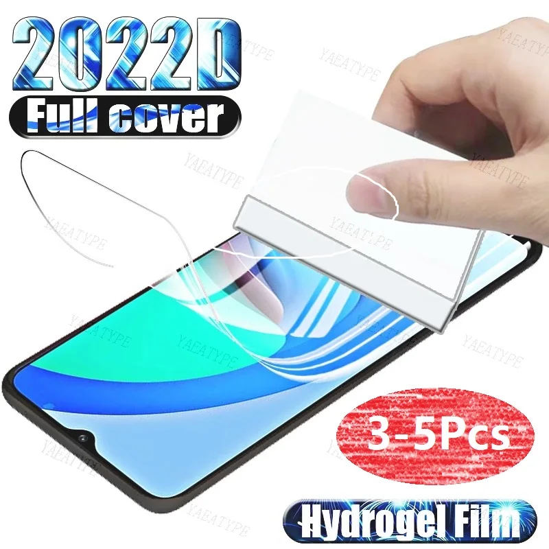 3-5Pcs Hydrogel Film For OPPO A16 A18 A36 A54 A76 A77 A94 A95 A16K A16S A54S A56S A77S A38 A58 A78 4G Screen Protector