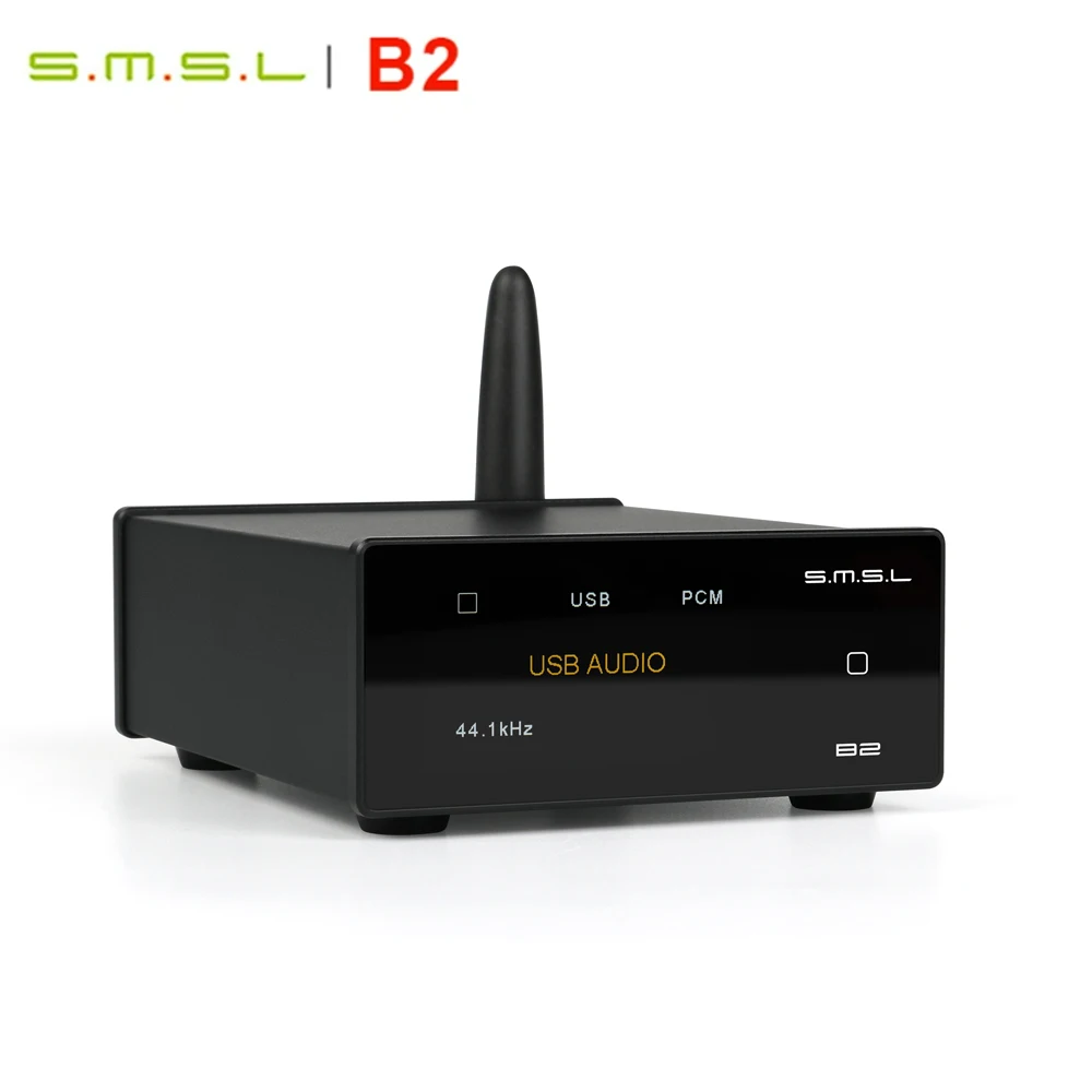 

SMSL B2 Audio Reciever, Converter USB DAC Decoder CS43131 Decoding High Gain Bluetooth 5.1 LDAC SBC AAC APTX/HD apXT_LL aptX