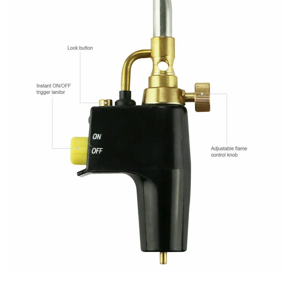 Imagem -05 - Soldadura de Calor Alto Encanamento Tochas de Solda Gás Encanamento Tocha de Sopro de Solda Propano Instantâneo Profissional Brasagem Mapa Queimador Maçarico Portátil