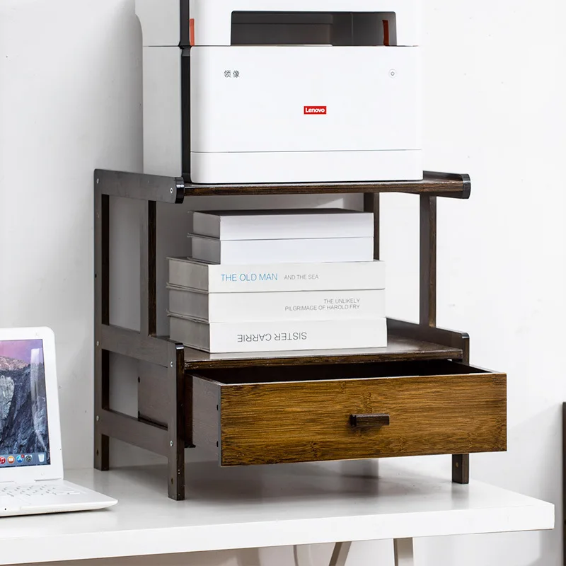 AOLIVIYA Bedroom Bedside Table Nightstand Sofa Side Storage Cabinet Printer Desk Shelf Mobile Multi-layer Storage Floor Desktop