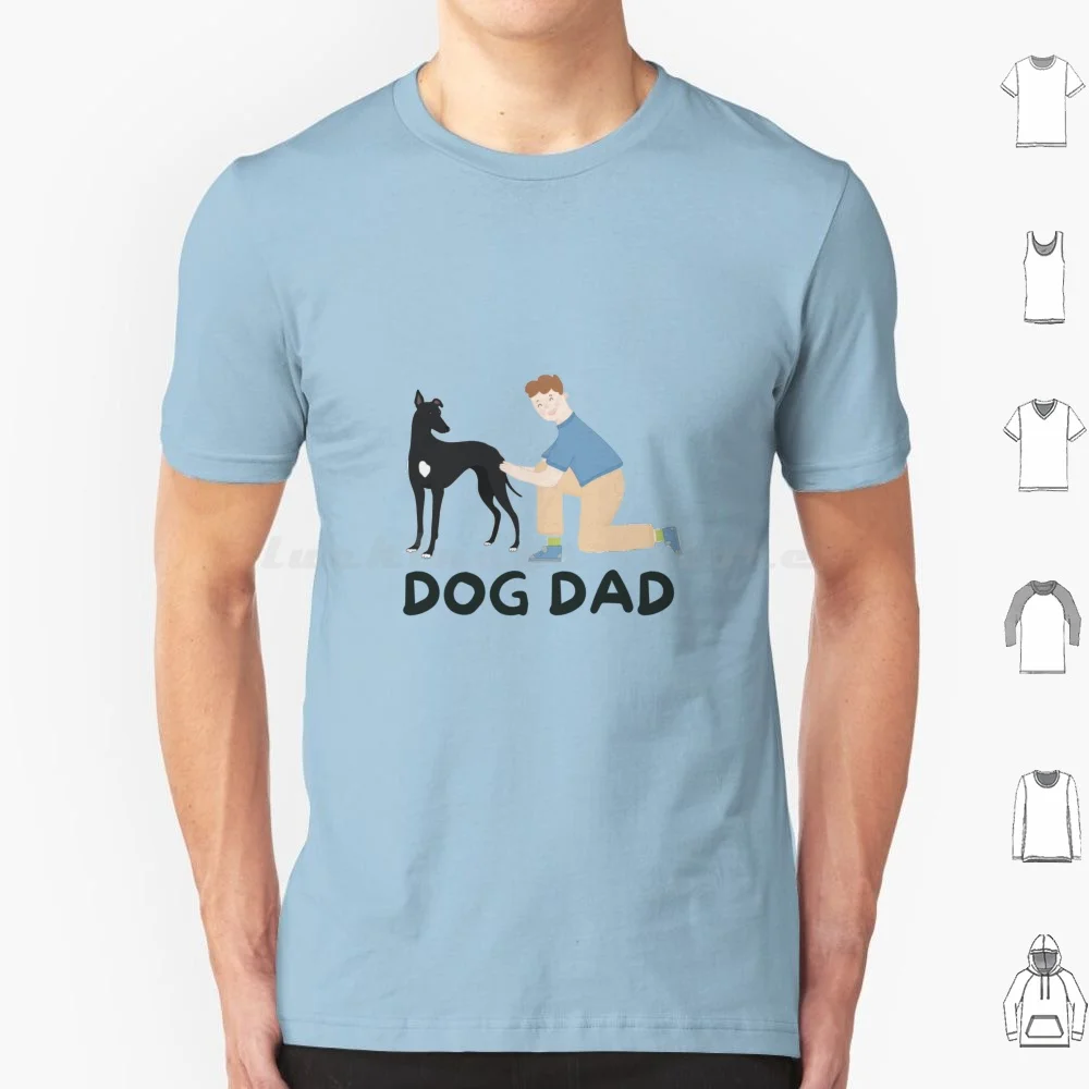 Camiseta Dog Dad para hombres, mujeres y niños, 6xl, Greyhound Dog Dad, Black Greyhound Sighthound Rescue Free The Hounds