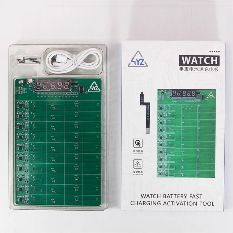 XYZ Fast Charging Activation Board for Apple Watch S1~S10/Ultra 1/Ultra 2 with 10-Channel Voltage Display & Reverse Protection