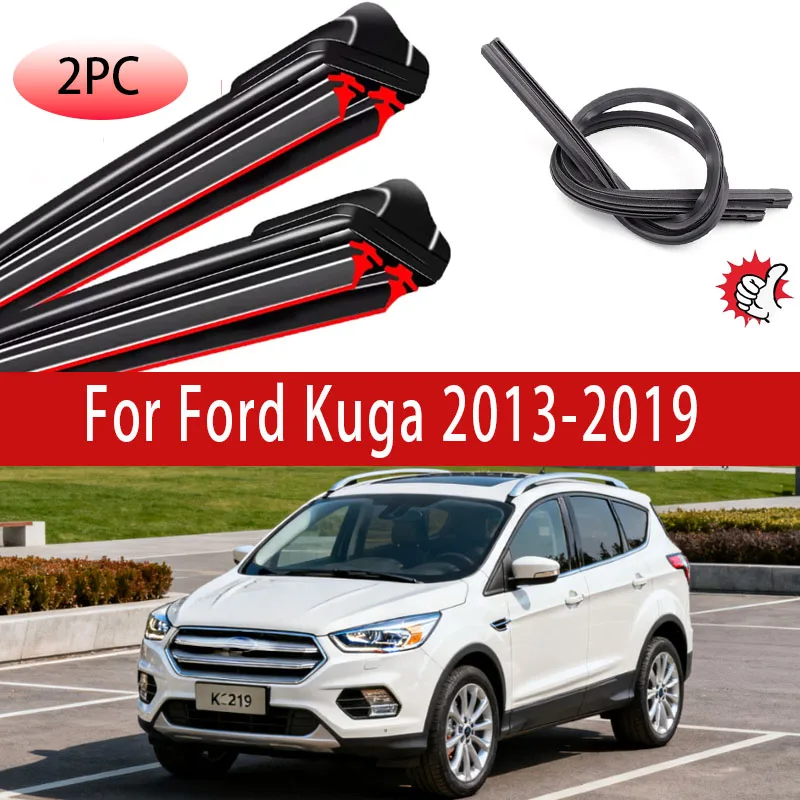 

2PCS Car Wiper For Ford Kuga Windshield Front Wiper Blades Brushes And Accessories 2013 2014 2015 2016 2017 2018 2019