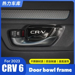 Car door inner handle door bowl frame sequins changed to decorative stickers accessories supplies For Honda 2023 2024CRV61