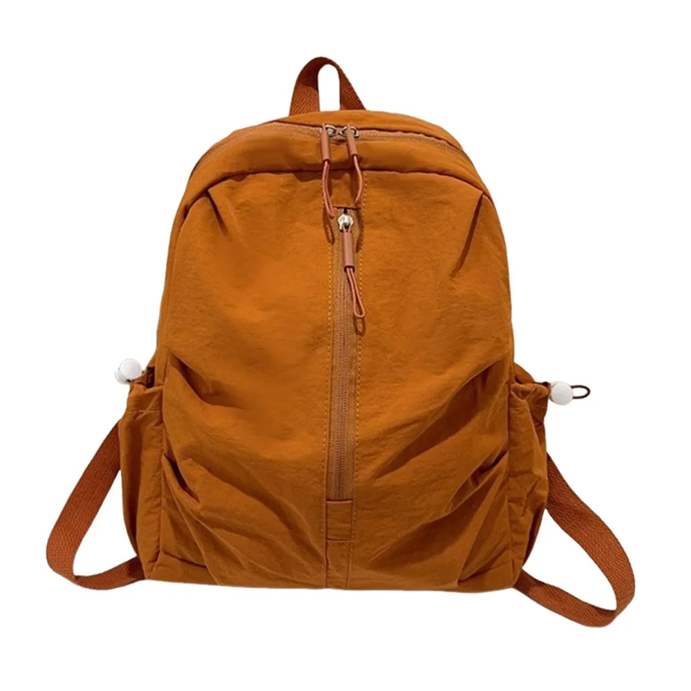 

New Nylon Backpack Large Capacity Waterproof Double Shoulder Bag Multicolor Soft Trendy Leisure Bag For Girls