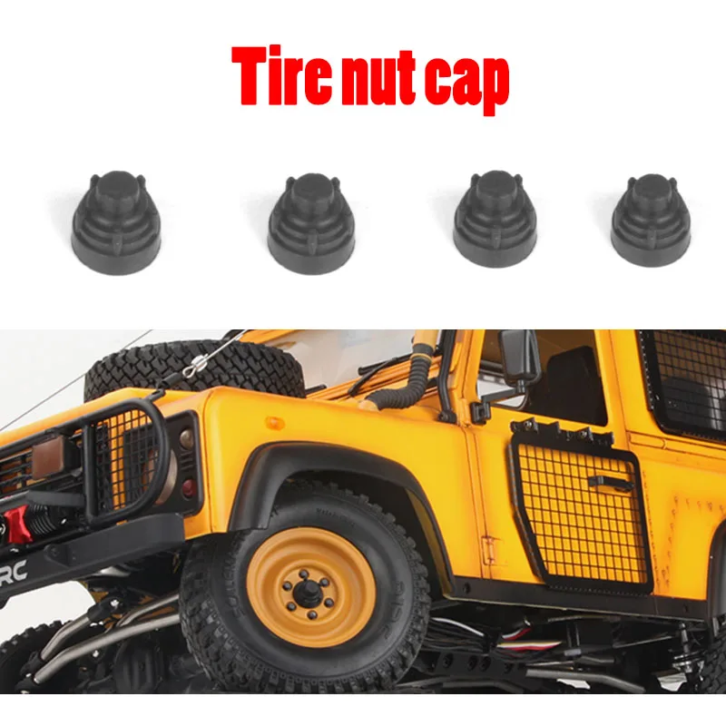 1.7/1,9 Zoll Radnaben mutter Kappe für RC Crawler Auto Traxxas Trx4 Defender Bronco Axial Scx10 Rc4WD D90 RD110 Upgrade Teile