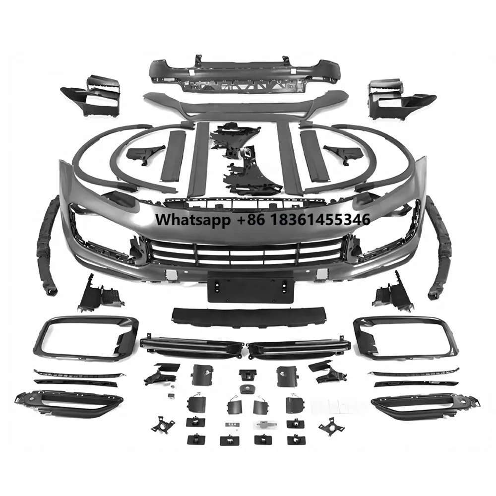 

For 18-22 to Turbo Style Front Bumper Rear Lip Diffuser Fender Flares Door Panel Full Body Kit