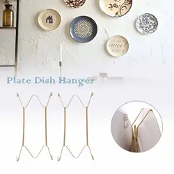 Wall Display Plates Hanger W Type Dish Spring Holder Invisible Hook Home Decor 6/7/8/10/12/14/16 Inch