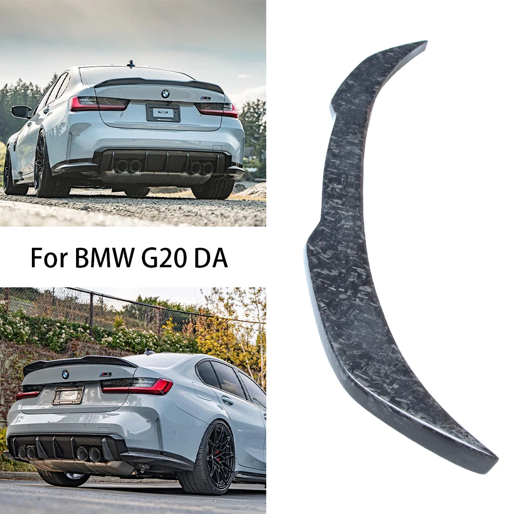 

For BMW 3 Series G20 G28&M3 G80 DA Style Forged Carbon fiber Rear Spoiler Trunk wing 2018-2025
