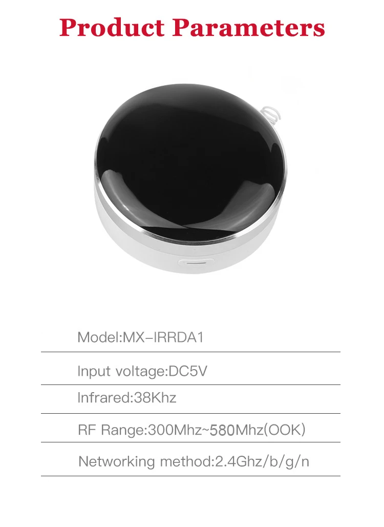 Imagem -06 - Controle Remoto sem Fio Wi-fi Tuya Controle ir e rf Integrado para Eletrodomésticos Portas e Portões com Controle por Voz