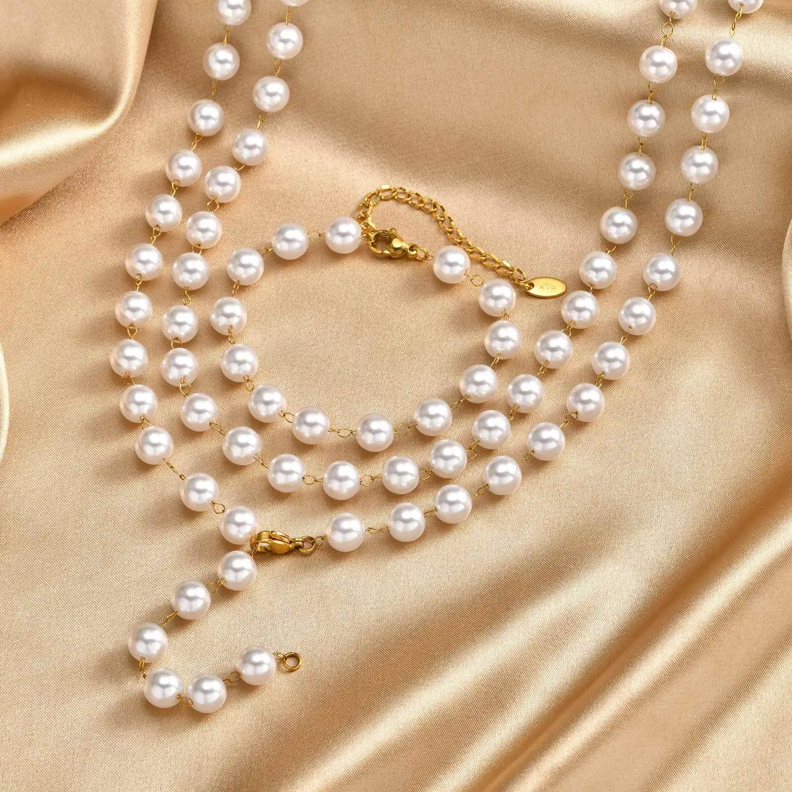 قلادة قطرة الماء المجوفة البسيطة، قلادة على شكل دمعة من الفولاذ المقاوم للصدأ مطلية بالذهب عيار 18 قيراط للنساء، مجوهرات بالجملة مقاومة للماء #3