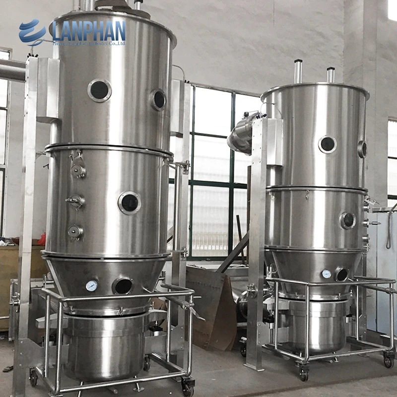 Factory Supply High Performance Vertical Fluidized Granulator Machine Series Fluid-bed Granulator Coater