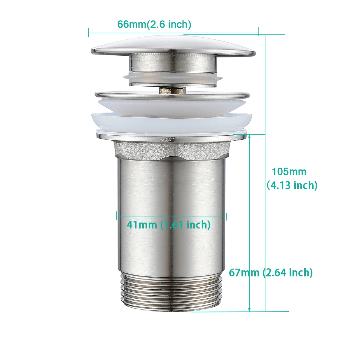 Pop up perforated drain, washbasin, P-type drain pipe, bathroom drainage accessory