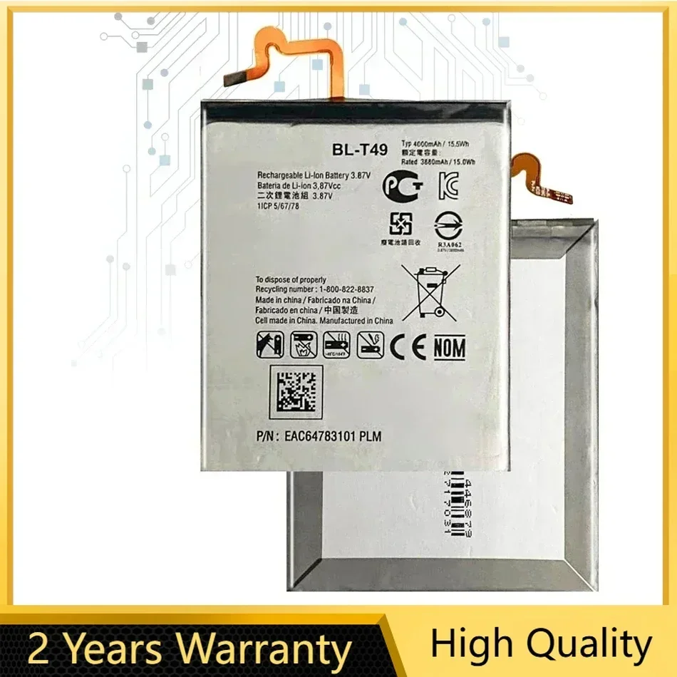 BL-T49 Battery for LG K510, K51S, LM-K410BMW, LM-K510BMW, LM-K510HM, 4000mAh, Mobile Phone Bateria