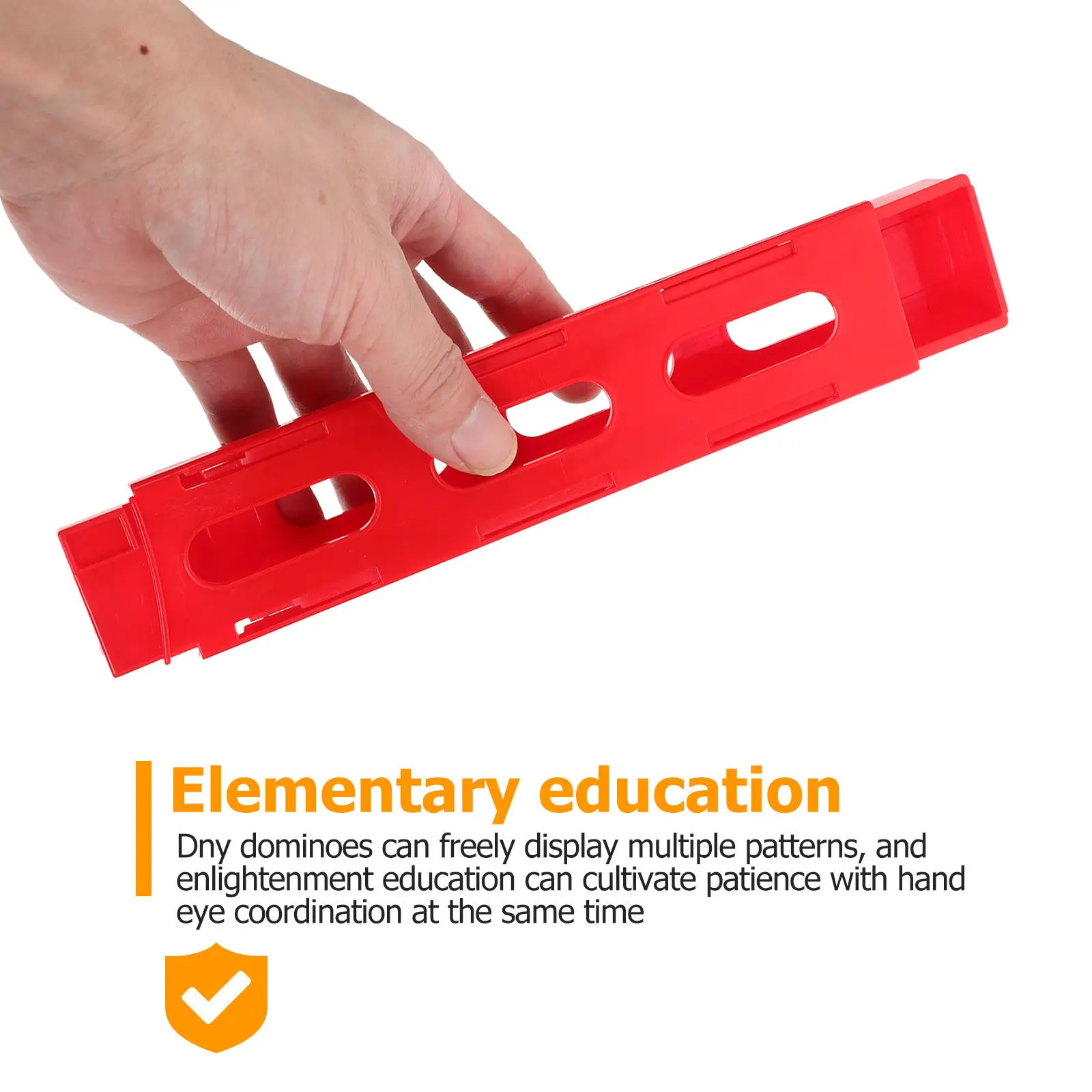 

2Pcs Domino Train Accessories Compact Size Plastic Clips Easy Design Kids Hands-on Intellectual Development Domino