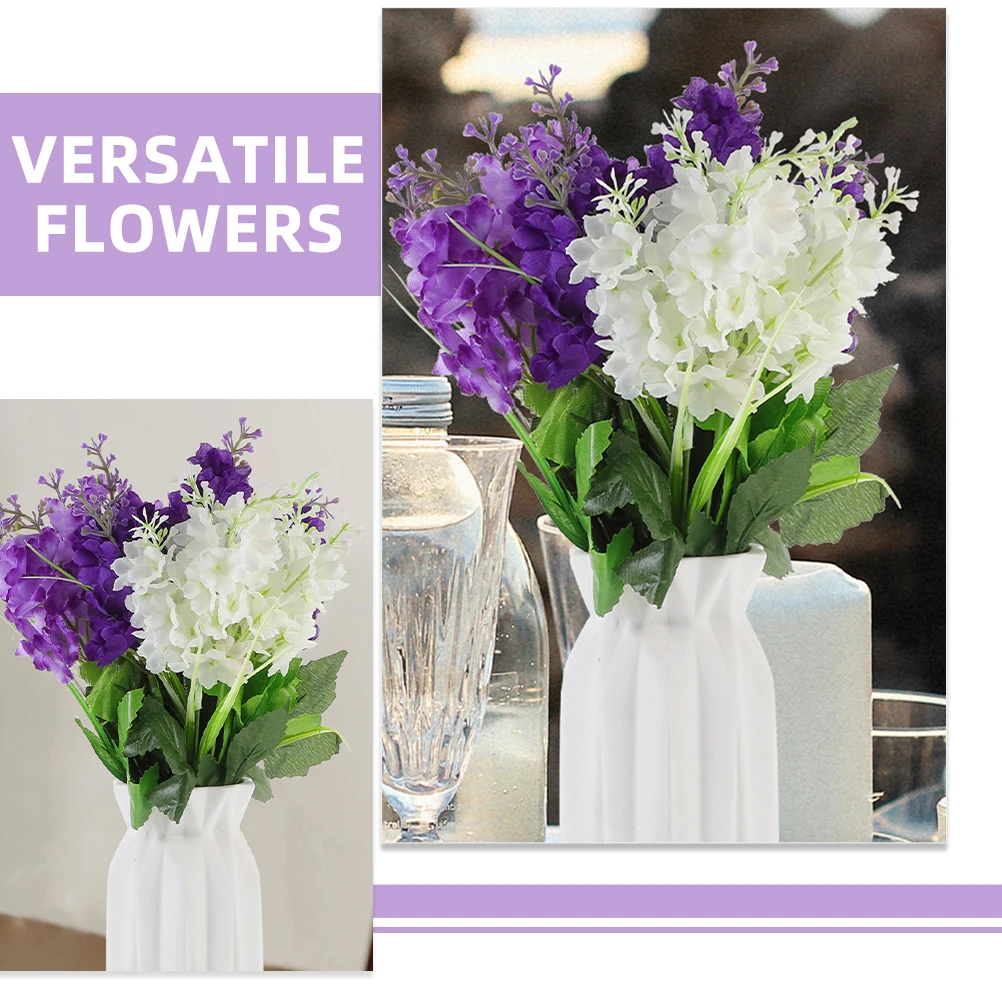 

4pcs Artificial Simulated Hyacinth Branches Fade Resistant Realistic Decor Wedding Office Outdoor Festival Home Diy Flower