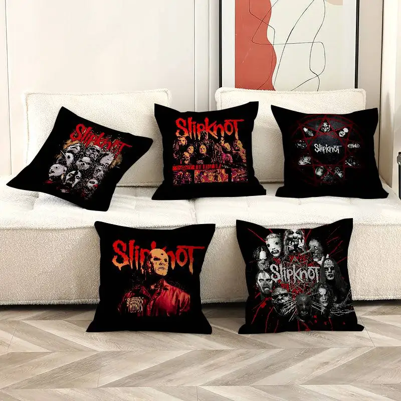 Band S-Slipknot Pillow Cushion Cover Pillowcase Living Room Sofa Home Decor Customized