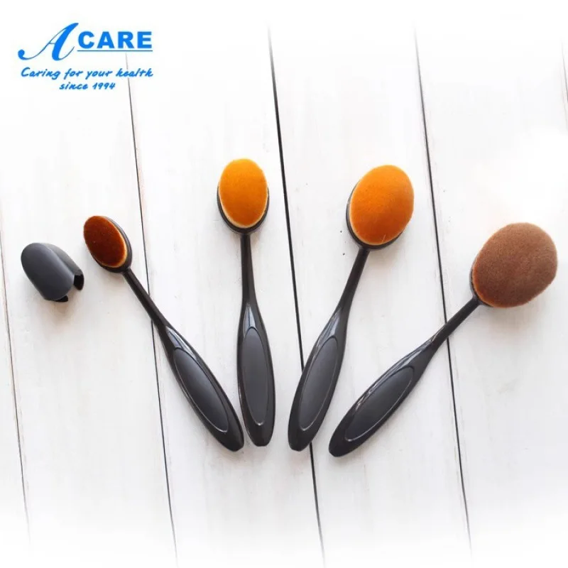 DX01/Foundation BrushA1PQ0-سهلة الاستخدام صغيرة الحجم مع غطاء للمبتدئين فرشاة الأسنان المحمولة نوع غسول التمهيدي فرشاة ماكياج