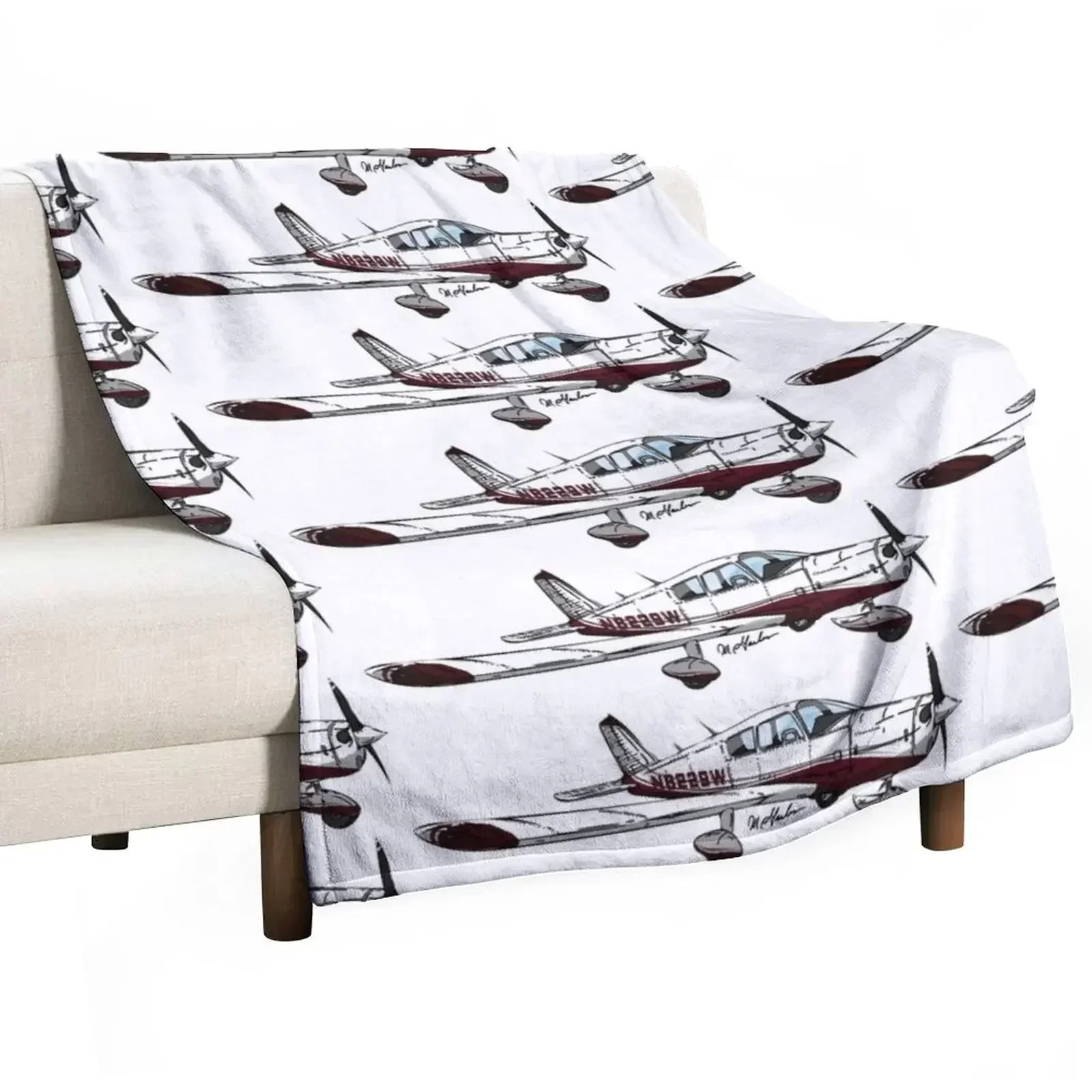 Piper Cherokee N8229W Throw Blanket Single sofa bed Blankets