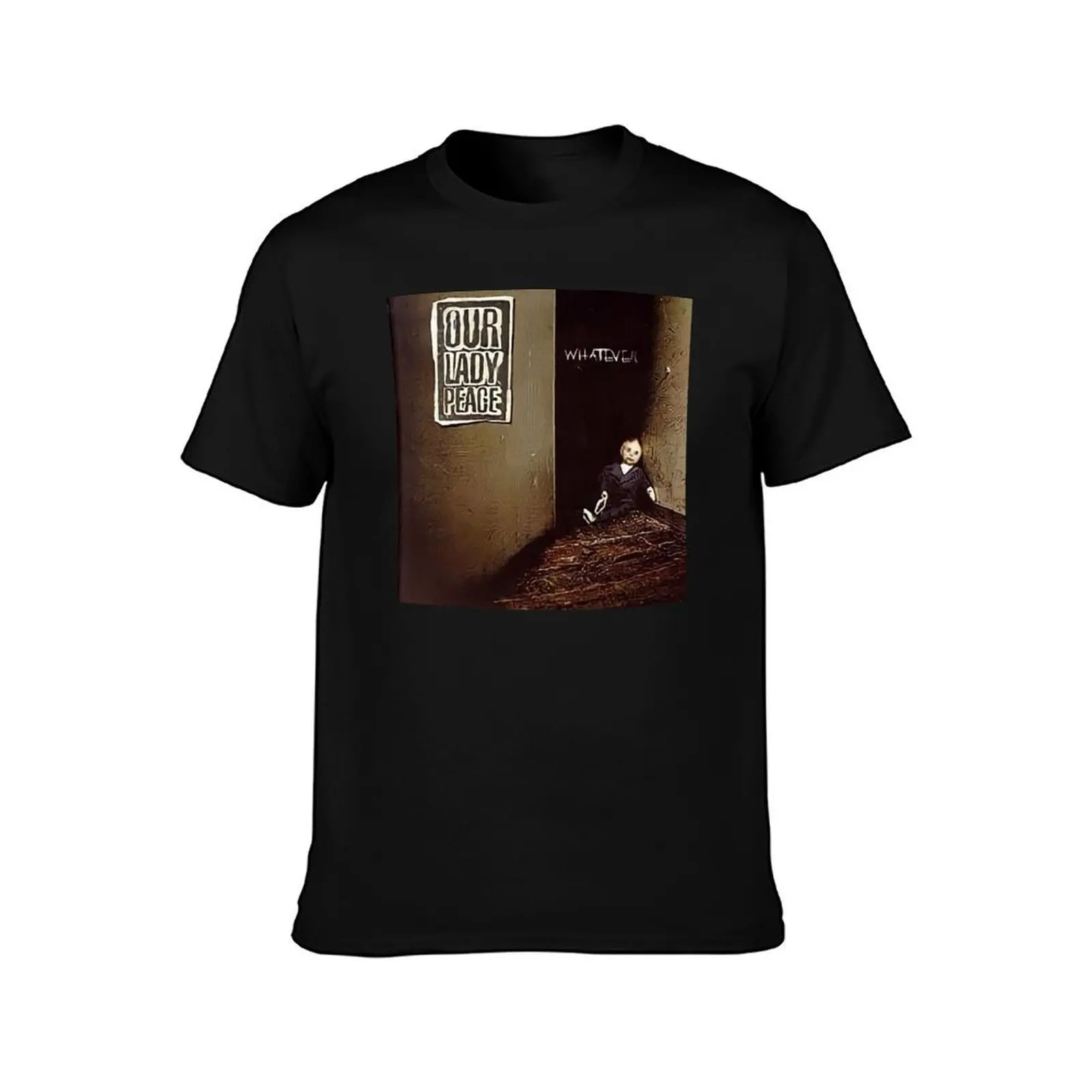 Request OLP T-Shirt, Summer Casual Cotton Tee, Oversized Streetwear Tops, Vintage Graphic Print, Loose Fit Short Sleeve