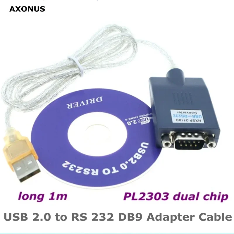 The Best Quality is Faster USB 2.0 to RS 232 DB9 COM Serial Port Device Converter Adapter Cable PL2303 Double Chip