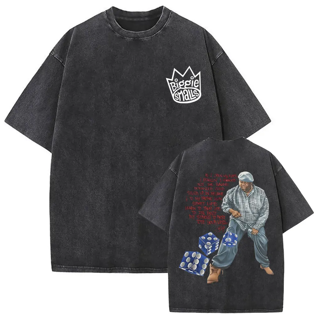 シャツ 2019AW American Dream Biggie Velor Shirt The Notorious Big Is Was All A Dream Graphic Vintage Washed Tshirt