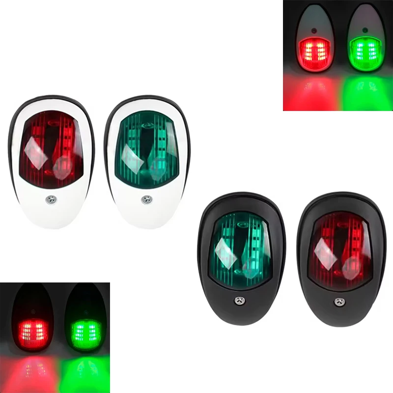 Waterproof LED Navigation Light Signal Warning Lamp Starboard Port Side Indicator For Marine Boat Yacht Truck Trailer Van