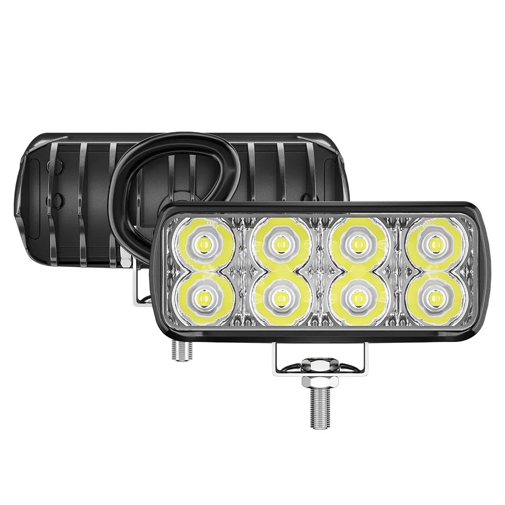 Nueva luz LED de trabajo para coche, minifoco de 8 luces de un carácter, reflector, luz de conducción, luz para carretilla elevadora y camión