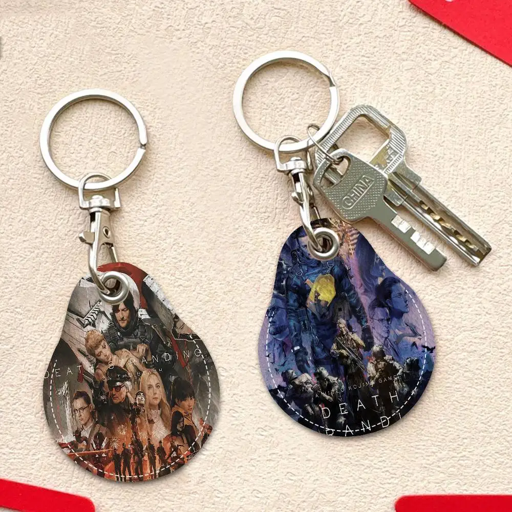 Video Game Death Stranding Waterdrop Aped N Acc Control Card Holder For Vehicles Public Transport Keychain Protective Cover