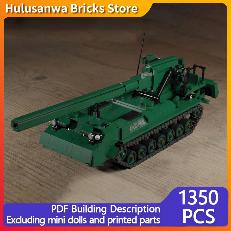 

2S7 Self-Propelled Gun Model MOC Building Bricks War Equipment Modular Technology Gifts Holiday Assemble Children Toys Suit