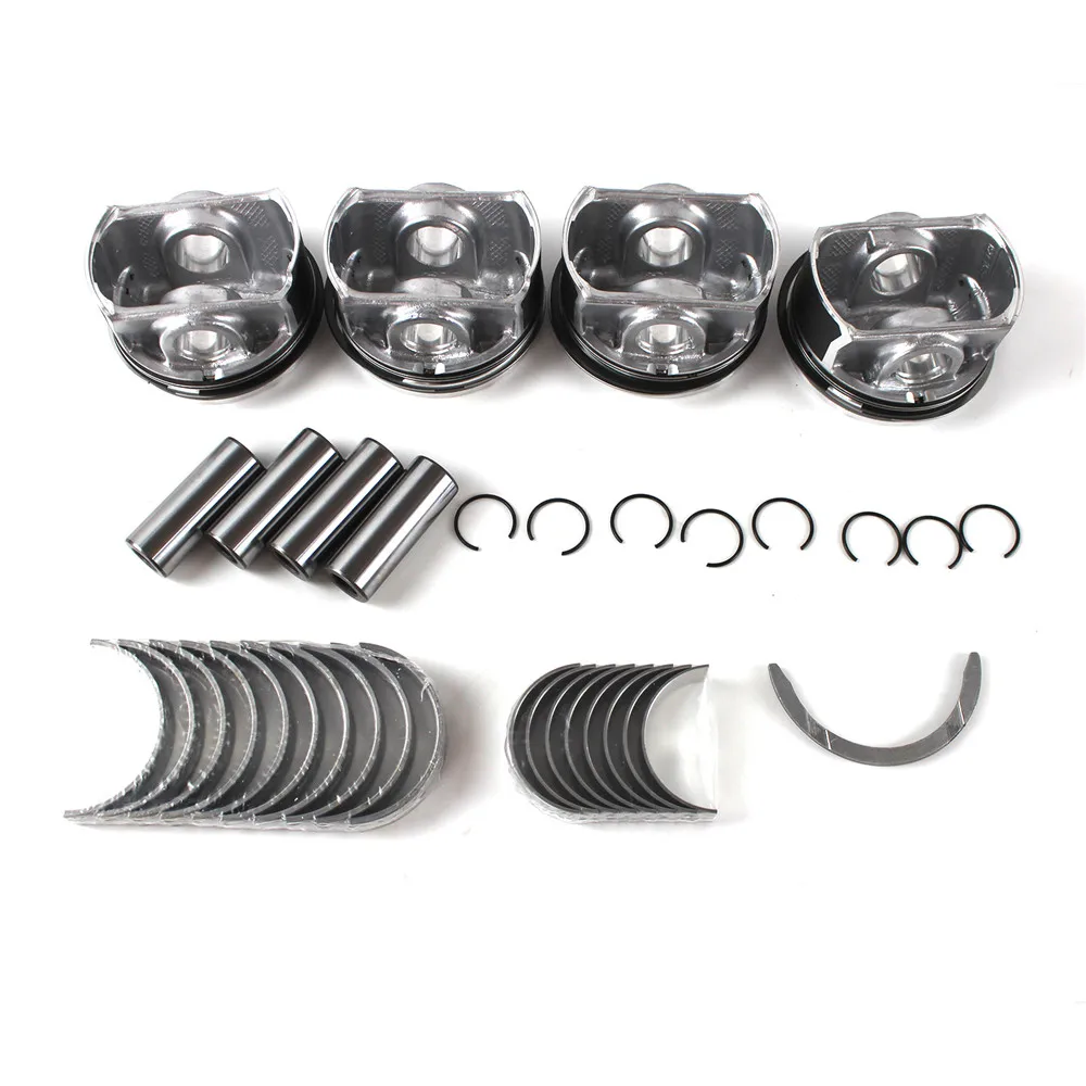 Ea888 1 conjunto 1.8t revisão do motor reconstruir pistão & anel kit de sincronização para vw audi golf seat skoda bzb cda cdh cab Ø21mm 82.5mm