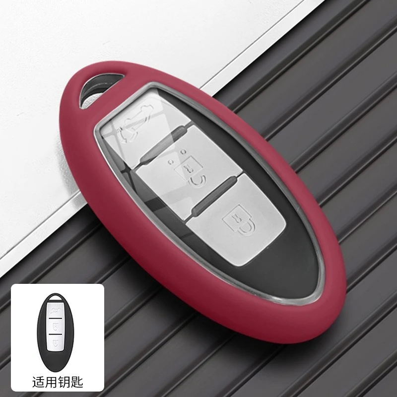 Key Fob Cover for Infiniti Q50 Q50L Q70 Q70L QX50 QX60 QX80 FX35 QX70 Silicone Smart Remote Key Protective Case Car Accessories view 6