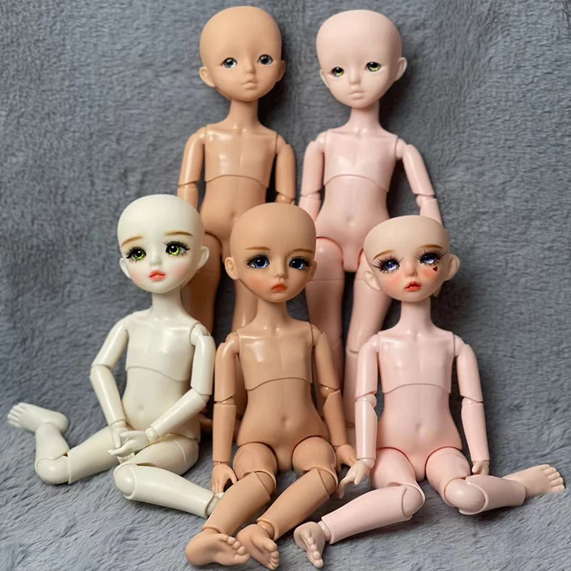 Handmade Makeup Doll Head or Whole Doll 30cm Male Dolls Female Dolls 1/6 BJD Doll, Dolls for Girls, Toys for Girls