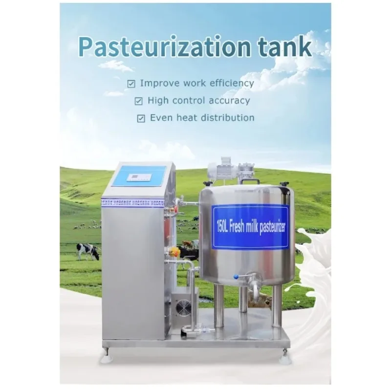 High Quality Milk Pasteurizing Pot 1000L 500L 200 Liter Milk Pasteurizer Milk Pasteurizer Tank