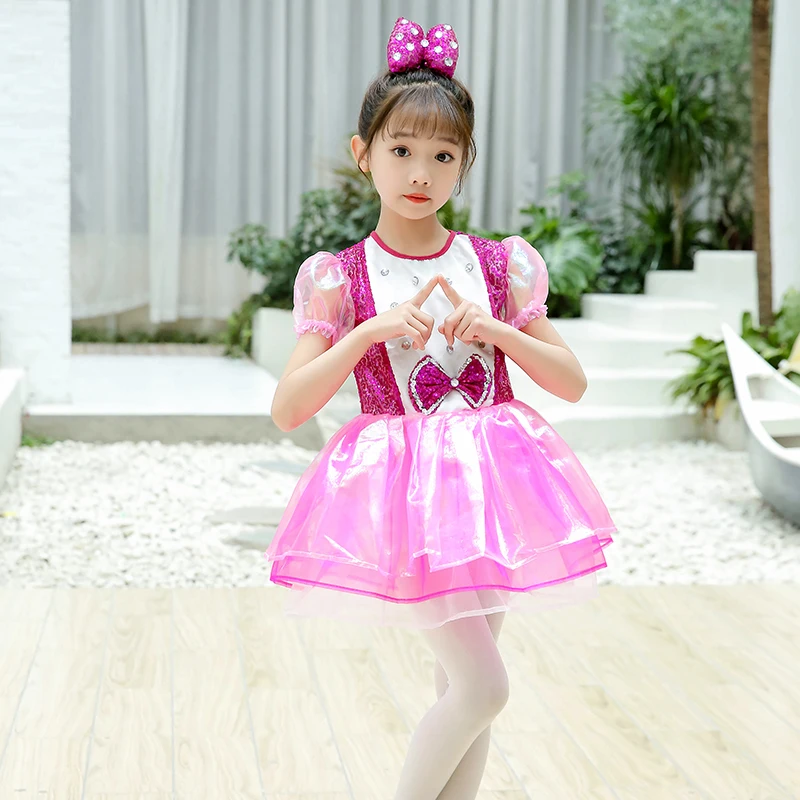 

Children's ballet costume kindergarten dance costume girl's pompous gauze skirt dancing princess skirt performance costume tutu