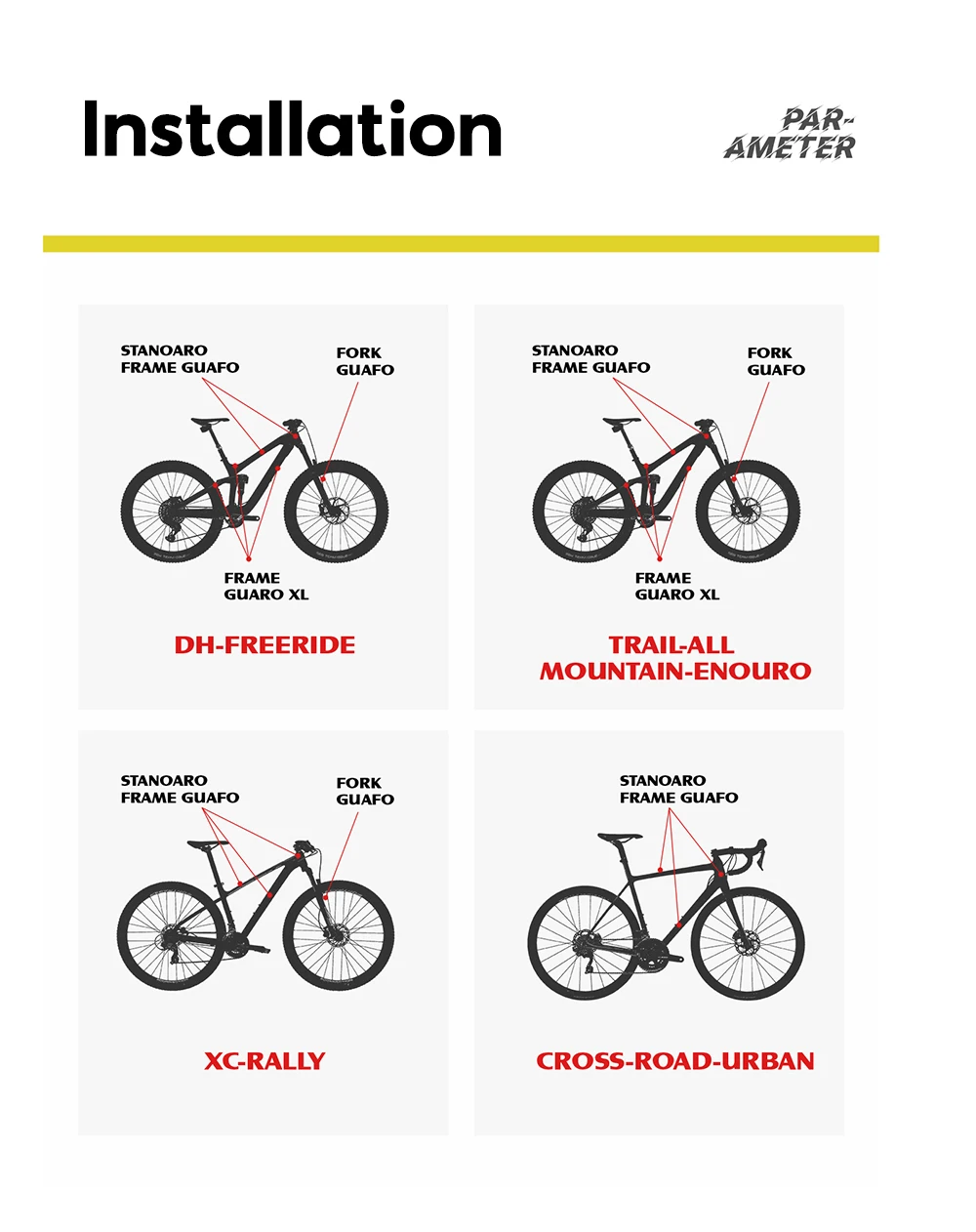 ENLEE TPU Fahrradrahmenschutz, kratzfest, Fahrradschutzfolie, Fahrradschutz, dicker Aufkleber, starkes, verbessertes Material – Detail 9