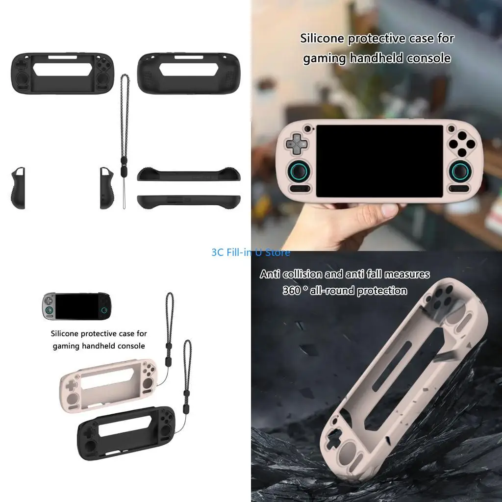 G8TA Protector Cover for  5 Protective Case Scratchproof Shell Game Console Silicone Case Sleeve with Lanyard