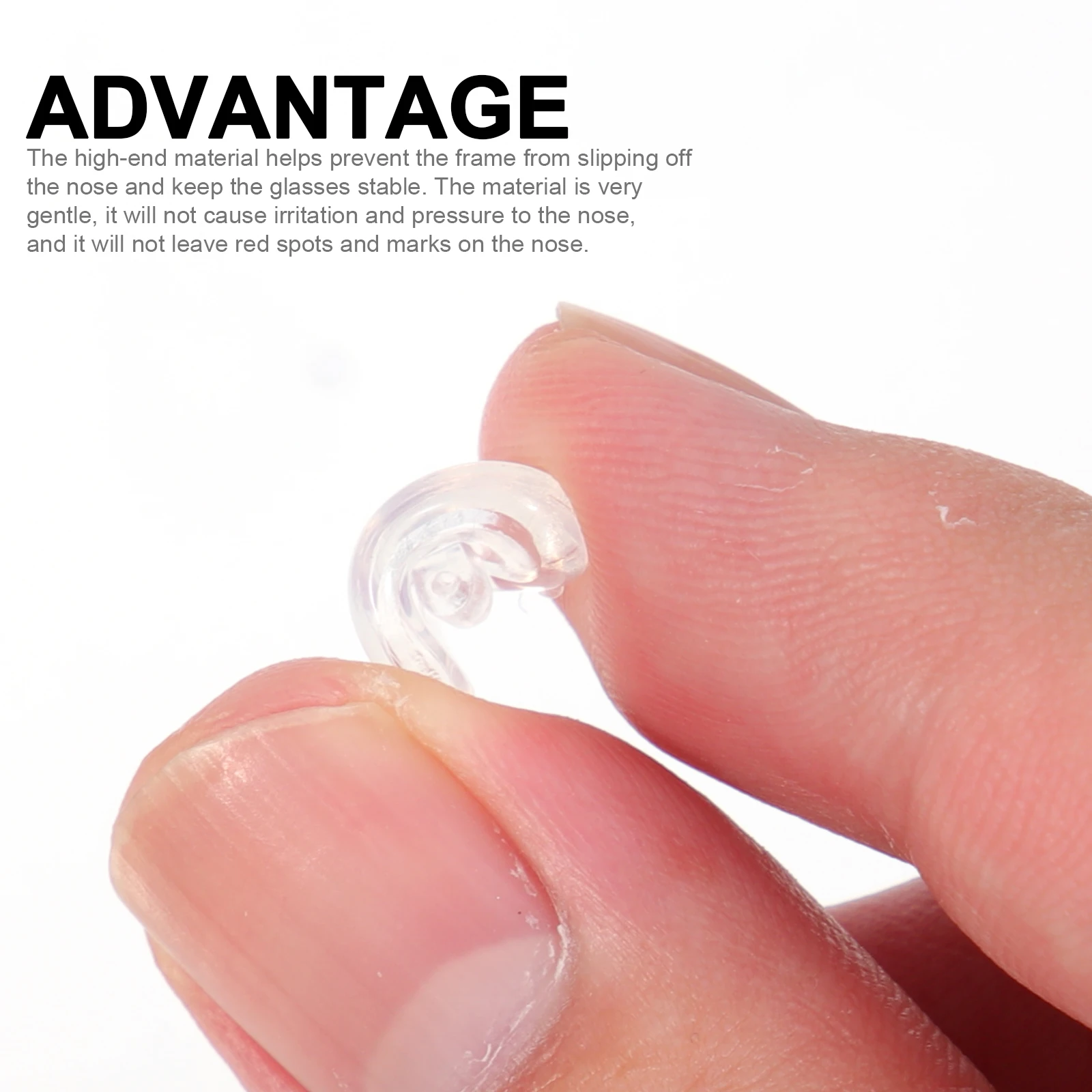 

Glasses Nose Pads Silicone Replaceable Eyeglass Frames Non Slip Soft Fit Nose Support Accessories