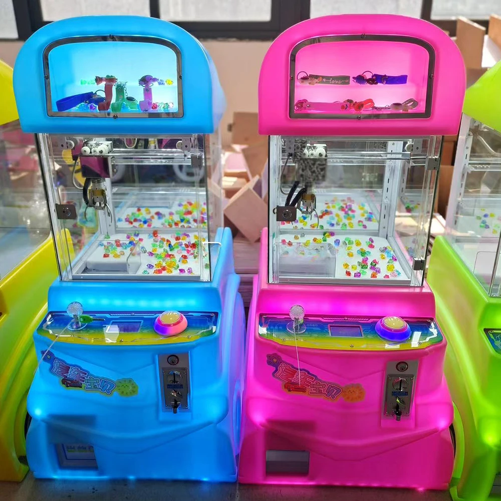 Coin-operated Mini Car and Plush Toy Claw Machine Color Prize Vending Machine