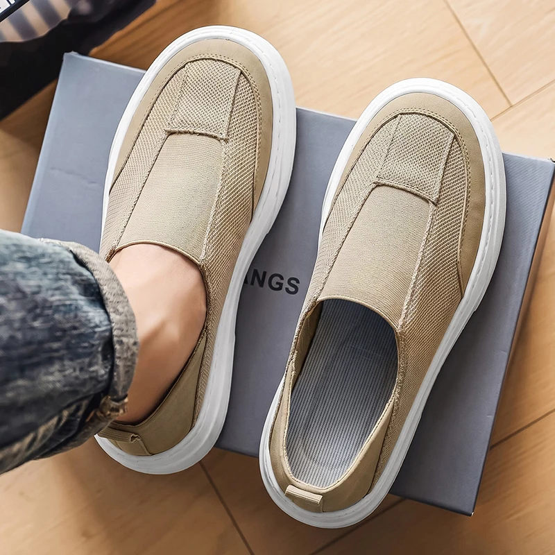 Men Summer Breathable Mesh Sneakers Lightweight Non Slip Soft Sole Casual Walking Running Outdoor Sport Tenis Shoes