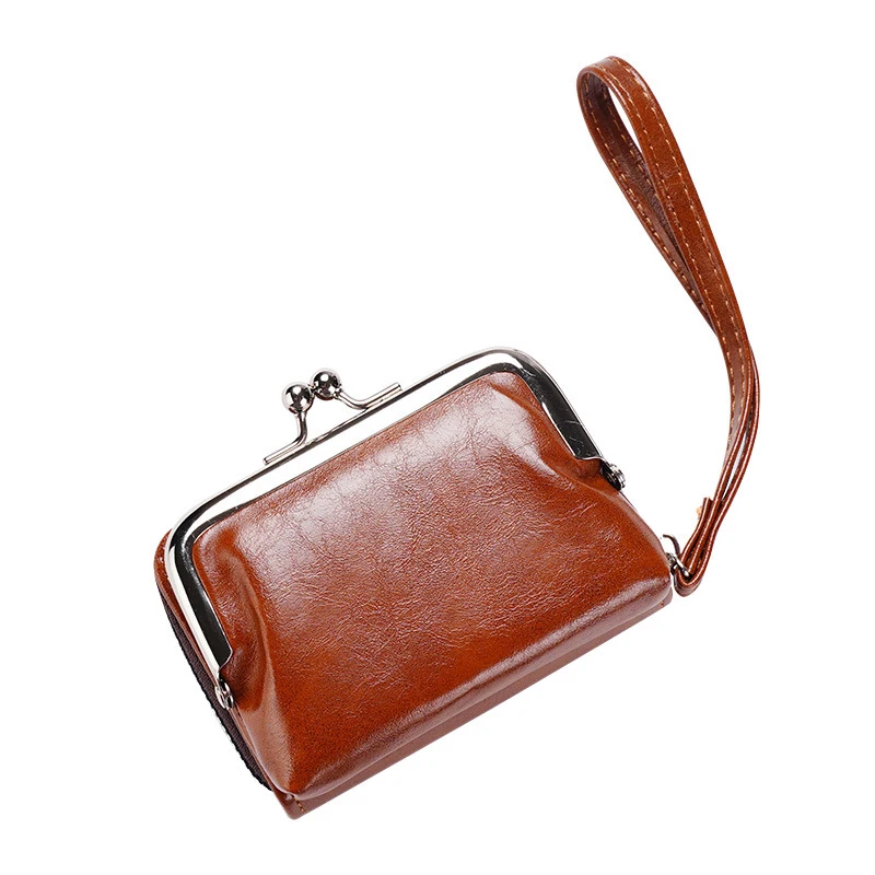 Cartera con broche corto para mujer, monedero pequeño, tarjeteros, embrague, nuevo