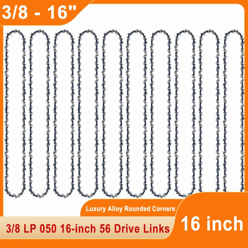 

Chain for Mini Chainsaw 16 Inch 3/8"LP Electric Saw 56 Drive Links Saw Blade 16" Wireless Mini Saw Chain Logging Chains