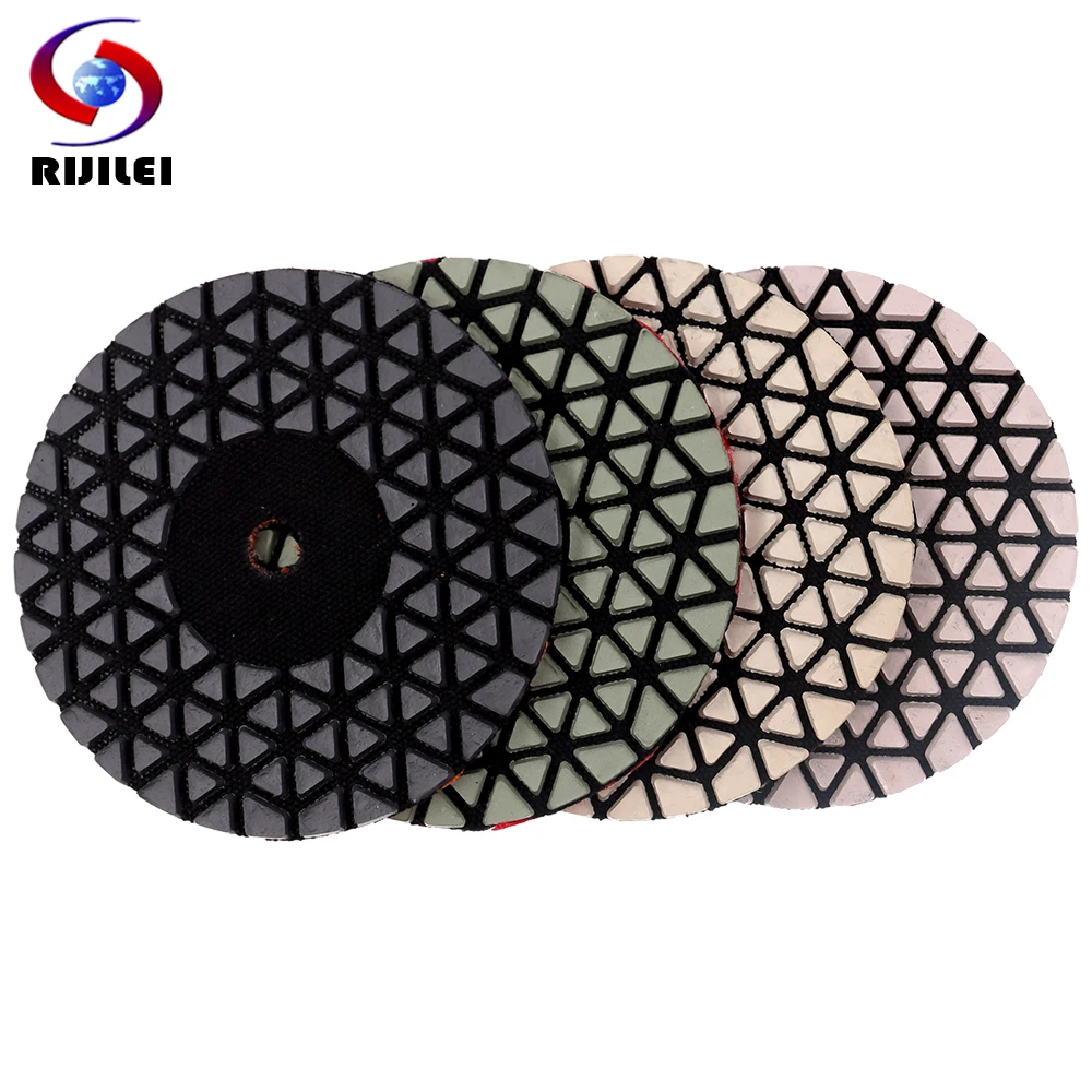 

4Inch Dry Polishing Pad For Granite Marble 4PCS Super Sharp Wall Sanding Disc For Sintered Stone