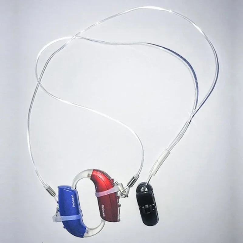 1Pc Hearing Aid Clip Clamp Rope Holder Protector Falling Losing Storage Case Box