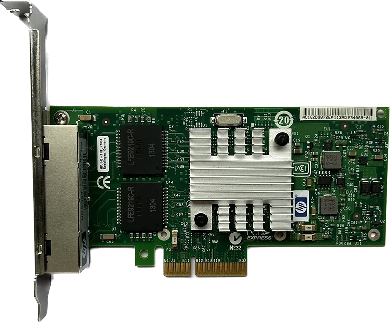 HP NC365T INTEL 4 bağlantı noktalı Gigabit PCIe Ağ Kartı 593743 -001 I340-T4 82580EB