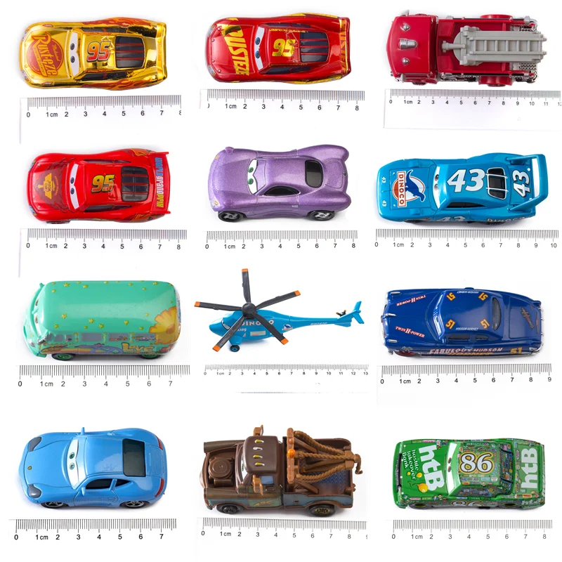 Cars Disney Pixar Cars 2 3 Toy Lightning McQueen Mater Jackson Storm Alloy Metal Model Car 1:55 Metal Toys Children Gifts