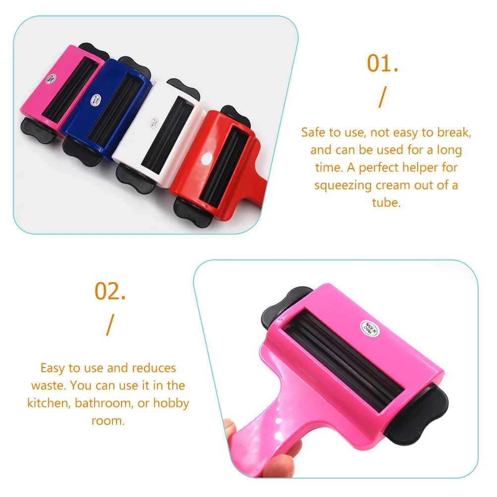 

2pcs Tube Tool For Toothpaste Creams Paints Cosmetics Manual Rolling For Pigment Tube Roller Cream Rolling Squeezer Dye Cream